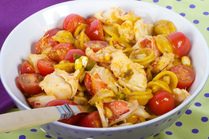 Lobster and roasted corn orecchiette