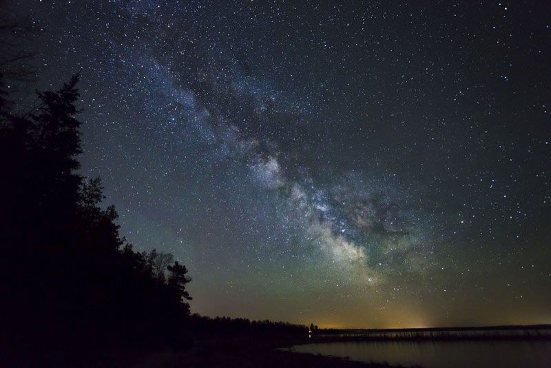 Milky Way Over Headlands International Dark Sky Park in Michigan