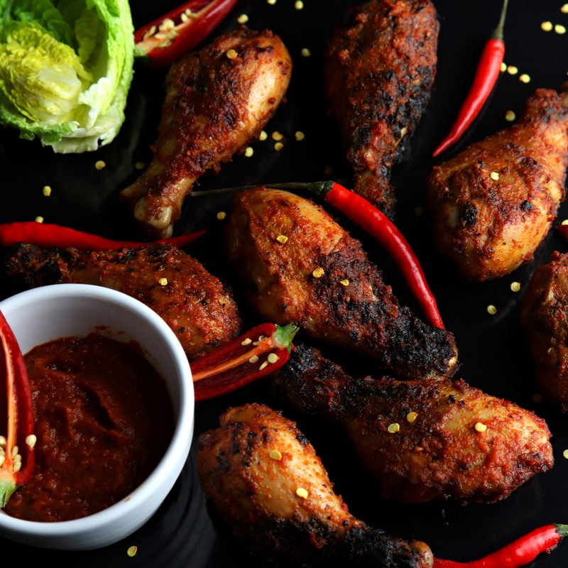 Hot and spicy non veg starter. Peri peri chicken
