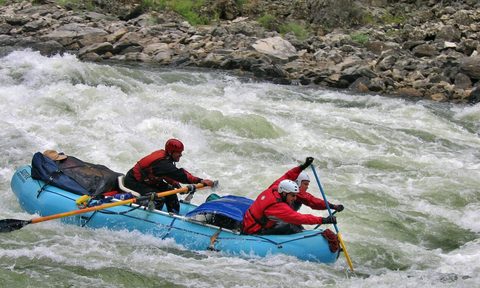 Float trip by raft
