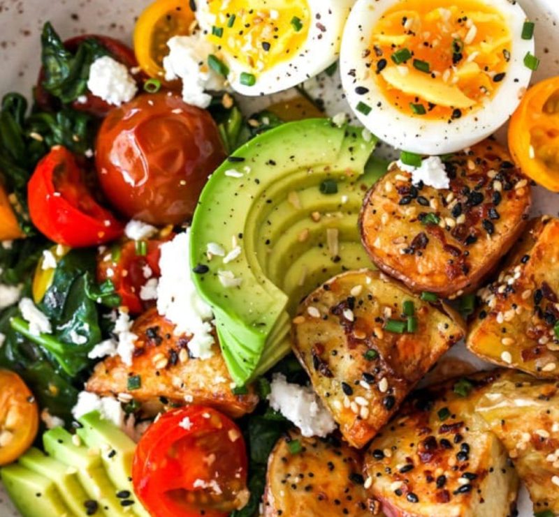 Savory breakfast bowl