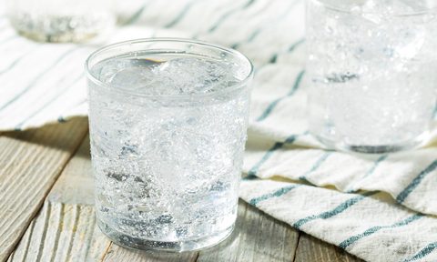 Fresh spring sparkling water