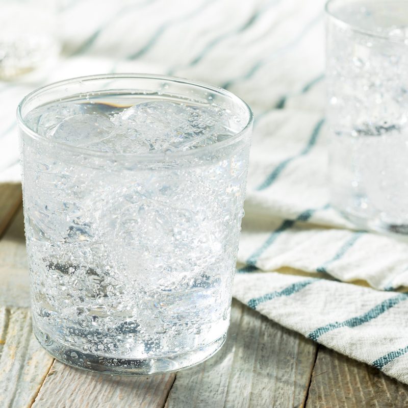 Fresh spring sparkling water