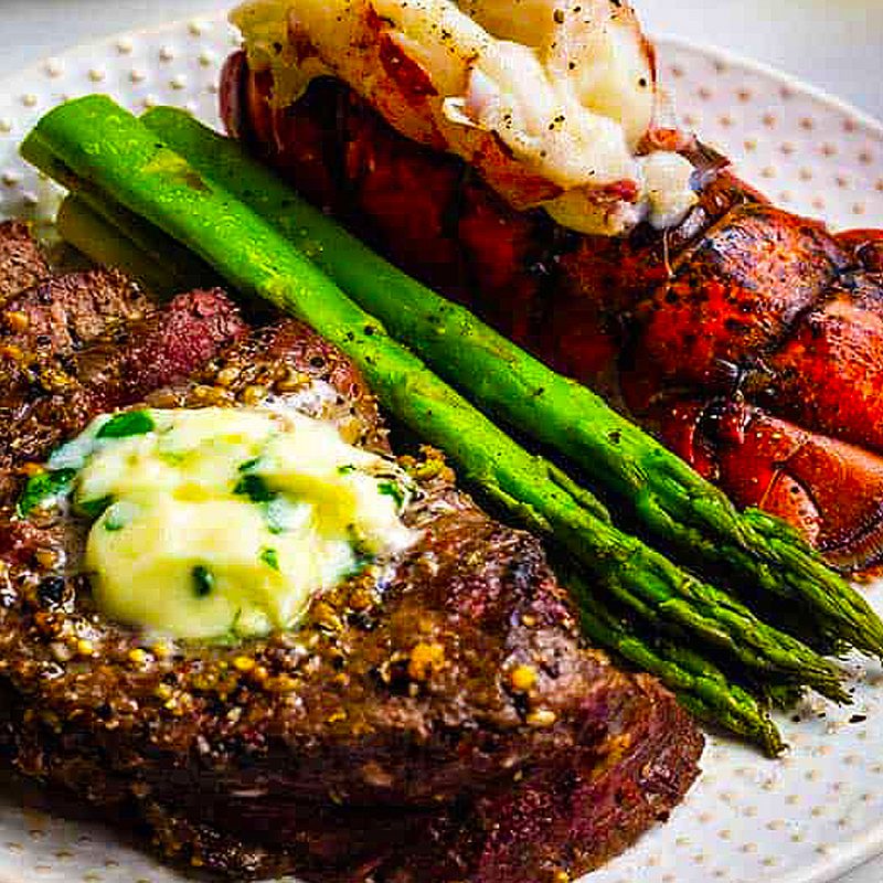 Air fryer surf and turf