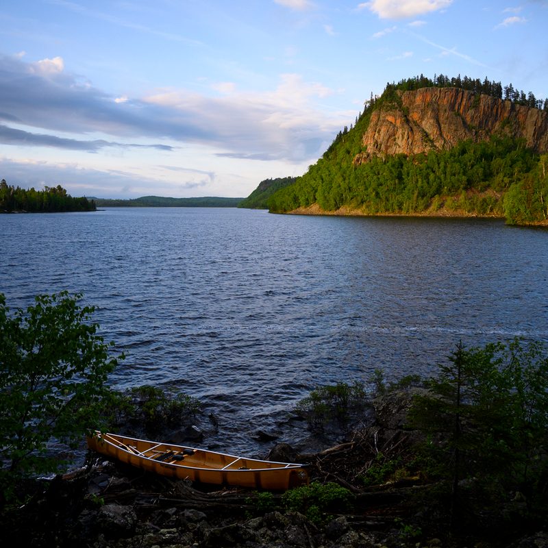 Canoe in Boundary Waters
