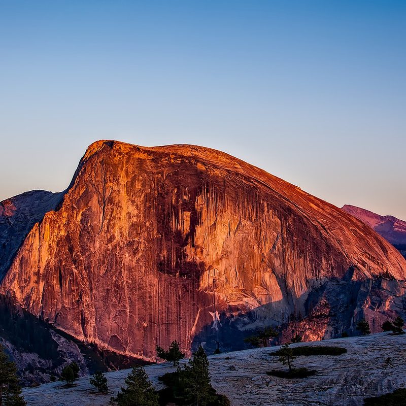 sunset in Yosemite