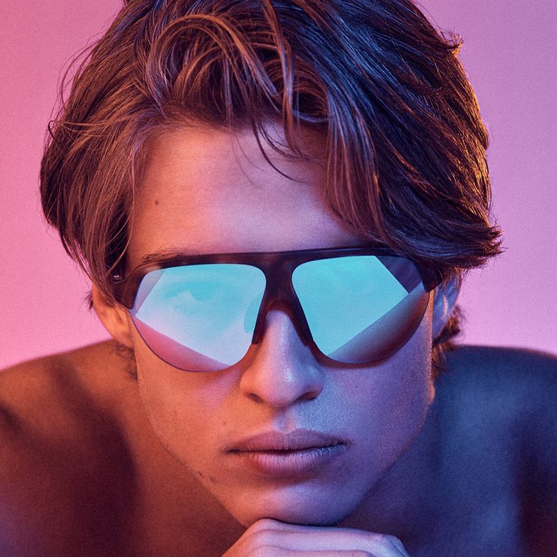 Man wearing Dreamers glasses.