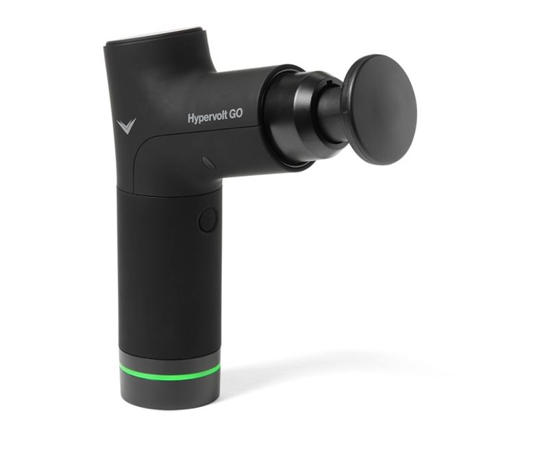 A Hyperice Hypervolt Go massage gun.