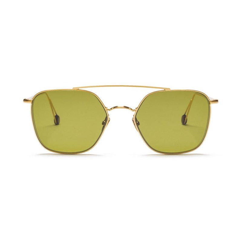 The Ahlem Place De La Concorde Sunglasses in Brushed Champagne variant.