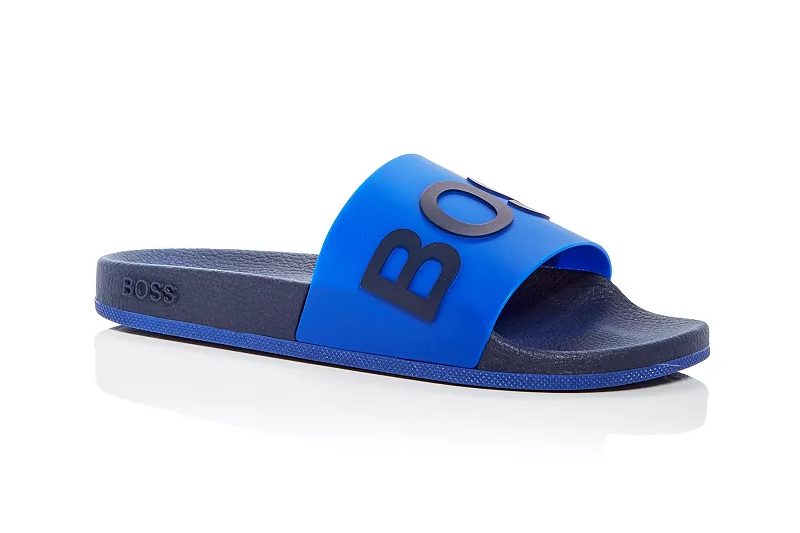 BOSS Bay Logo Slide Sandals