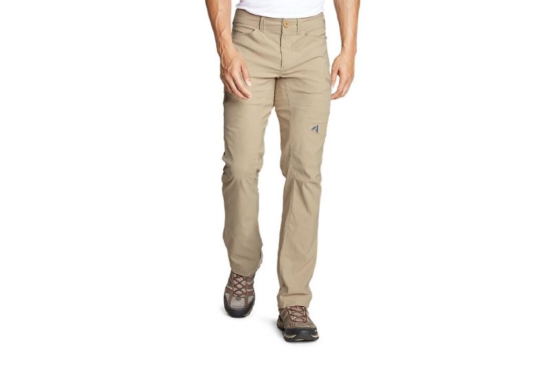 Eddie Bauer Guide Pro Pants worn by model on white background