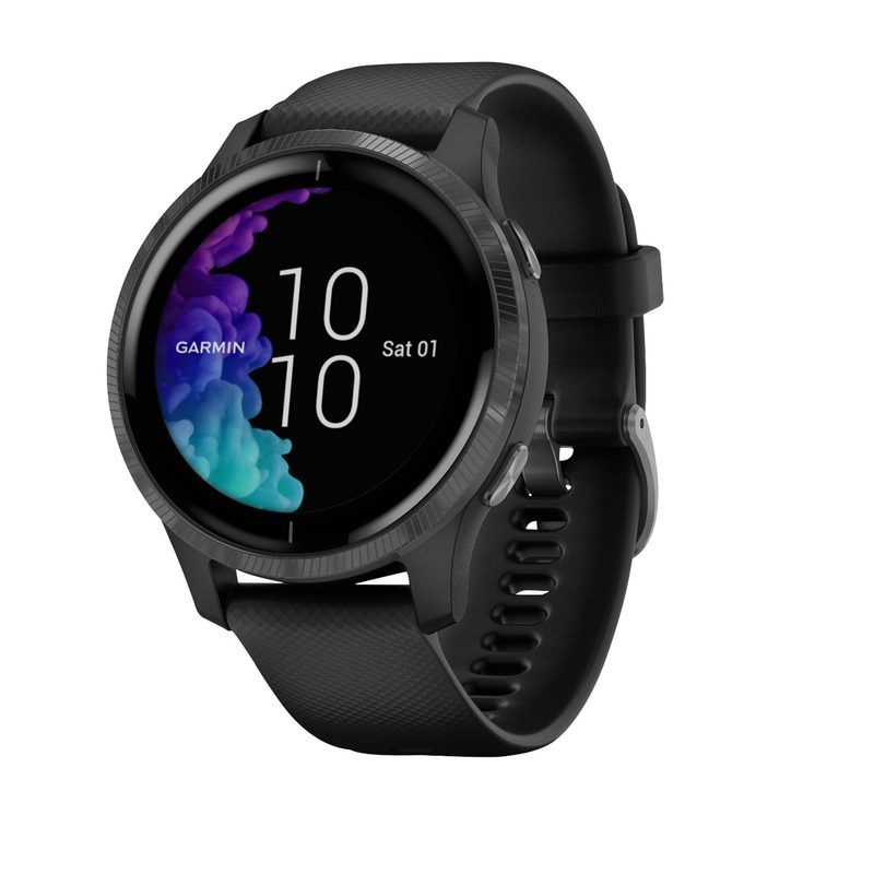 Garmin Venu Fitness Smartwatch for Men with side view.