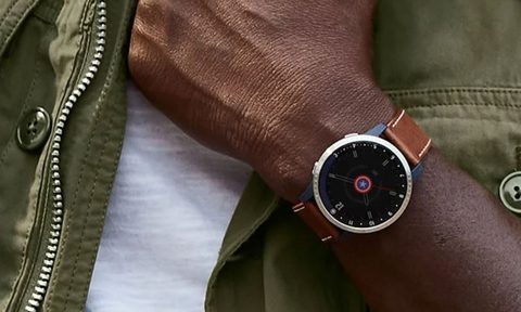 Garmin First Avenger Smartwatch worn outdoors