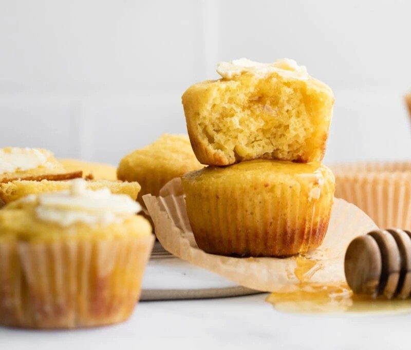 Gluten-Free Honey Cornbread Muffins