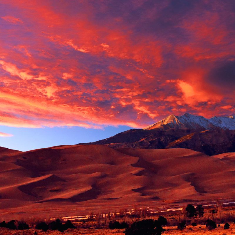 Sunset at Great Sand Dunes National Park