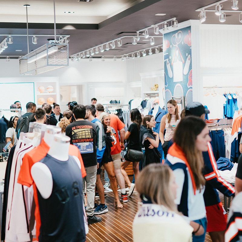 Inside Wilson store opening.