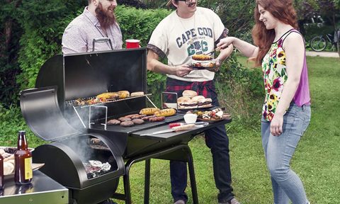 Royal Gourmet Charcoal Grill with Offset Smoker