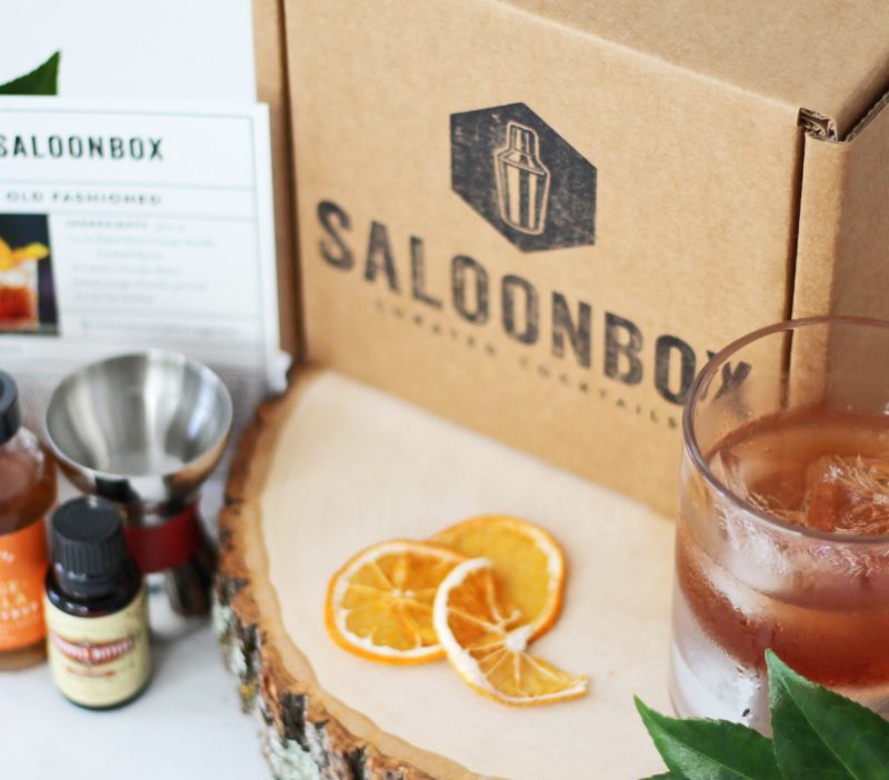 The contents of SaloonBox's subscription box.