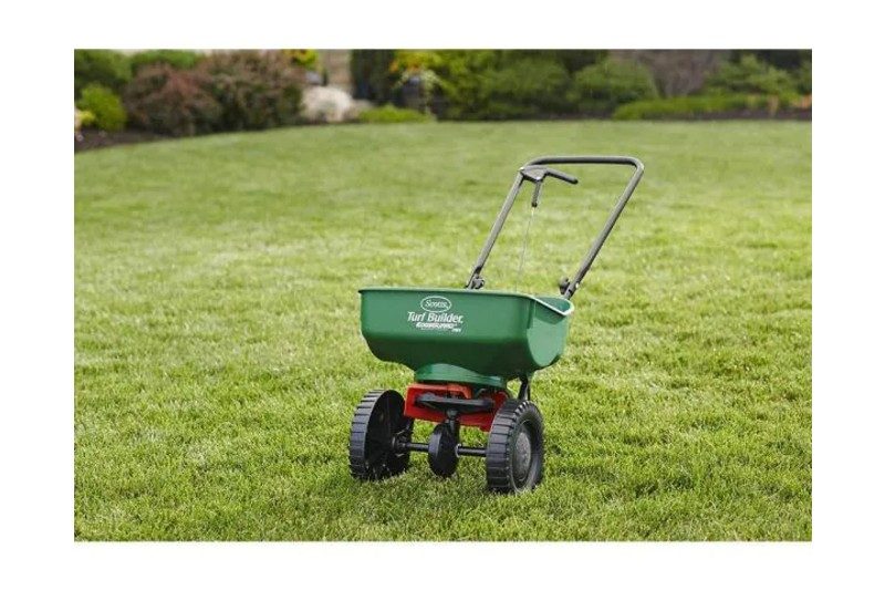 pushable lawn seed spreader