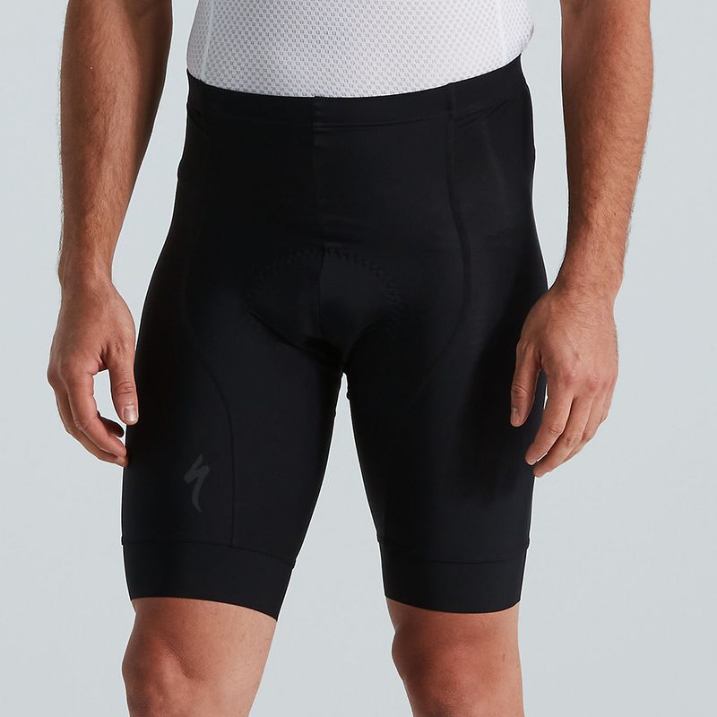 Specialized Men's RBX Shorts in black on a model standing against a plain studio background.