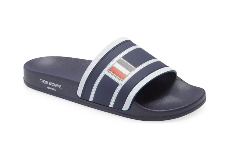 Thom Browne Trompe l'Oeil Slide Sandals
