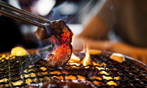 best grilling alternatives grill slice pork on iron net with hot coal in asean style that unhealthy food make fat and cancer
