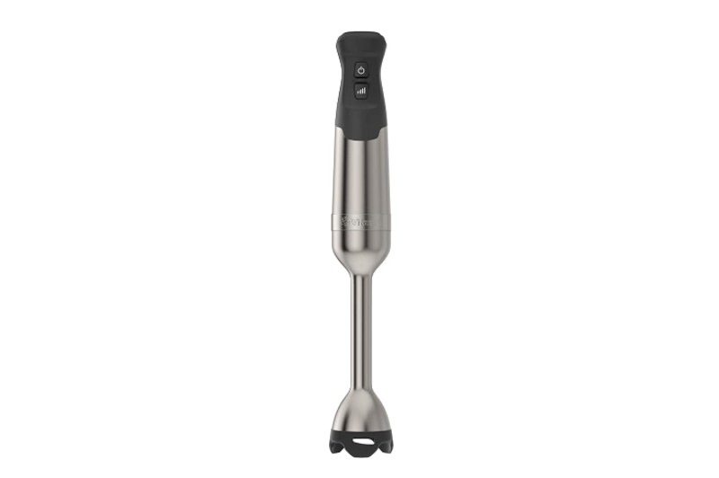 Vitamix Immersion Blender held upright before use.