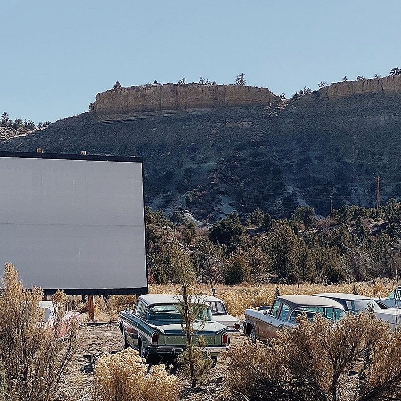 A drive-in theater at Yonder Escalante.