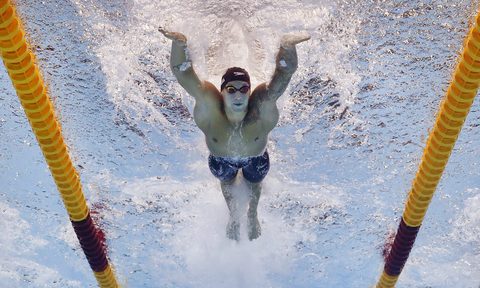 Caeleb Dressel of Team United States competes in the Men's 100m Butterfly Final at Tokyo Aquatics Centre on July 31, 2021 in Tokyo, Japan.