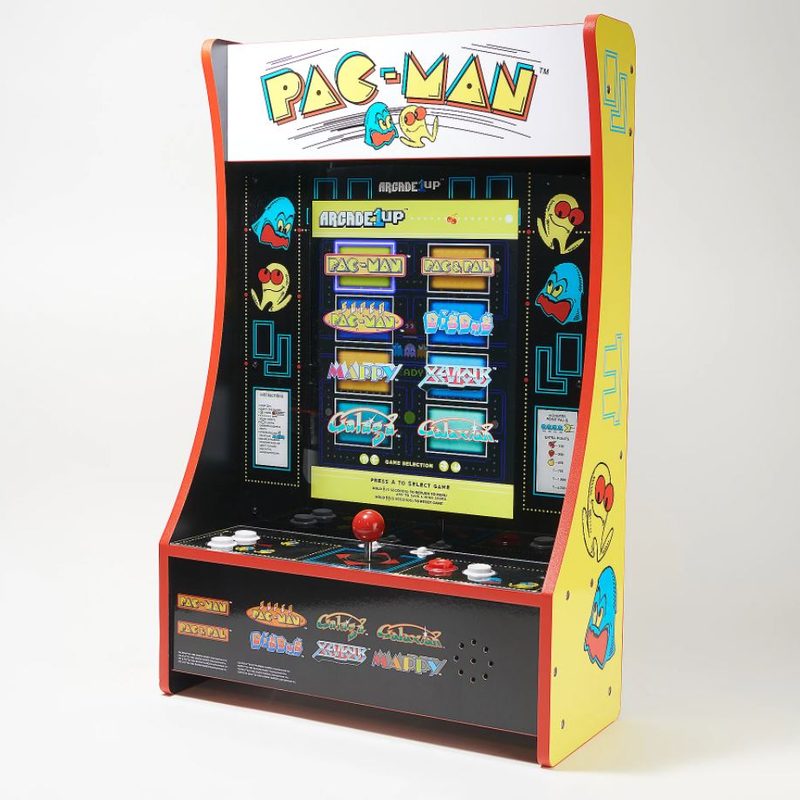 Arcade1UP 8 game partycade on white background.