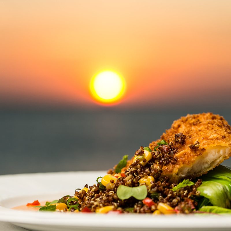Macadamian grouper at Atardi restaurant on Palm Beach