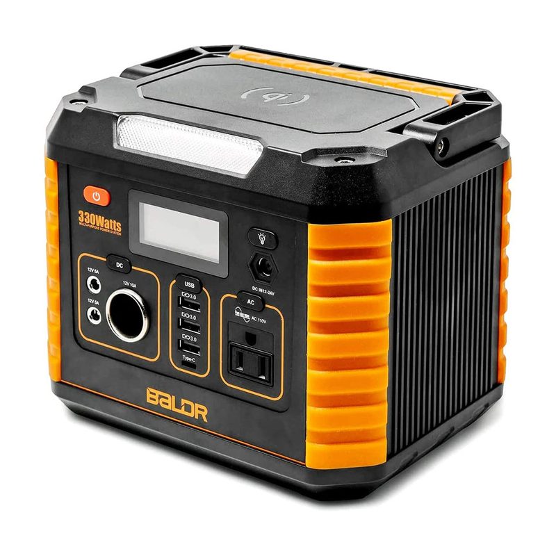 Baldr Portable Power Station 330W is a compact, camp-friendly power station.