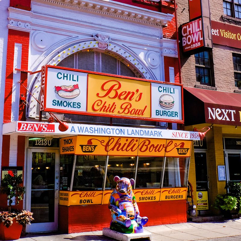 Ben's Chili Bowl situated beside Next Door Restaurant.