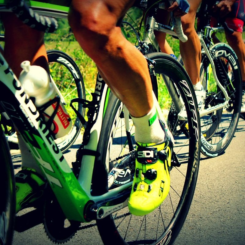 legs cycling fast