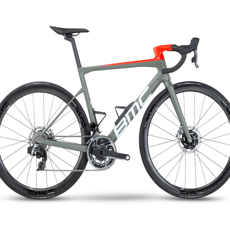 The BMC TeamMachine SLR01 Two bicycle on white background.