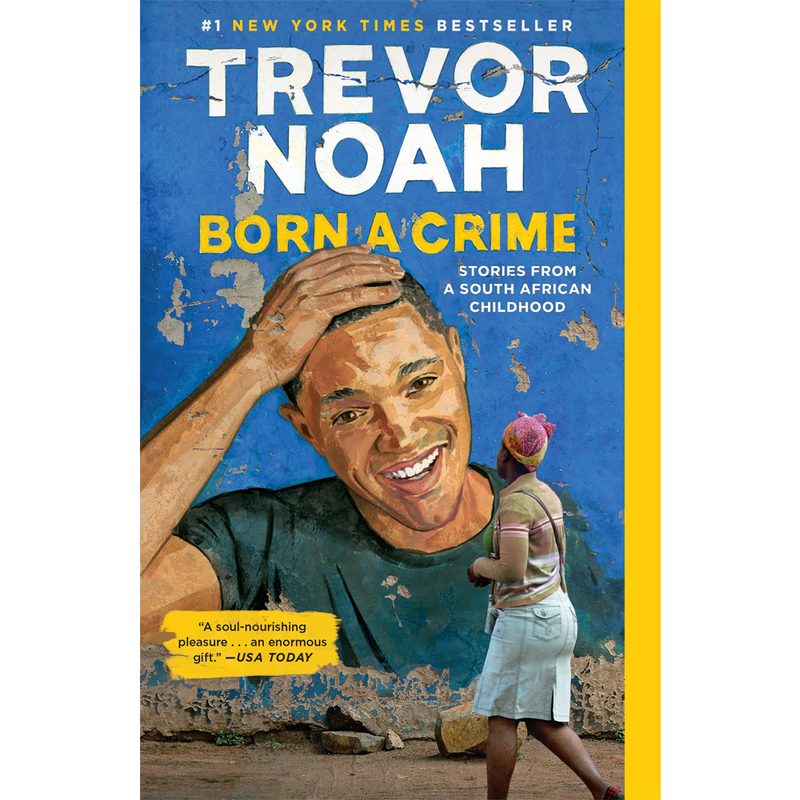 The Cover of "Born a Crime" on white background.