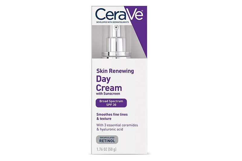 cerave skin renewal day cream with retinol.