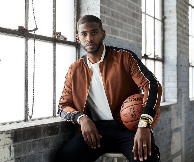 Chris Paul modeling Menlo House clothes. 