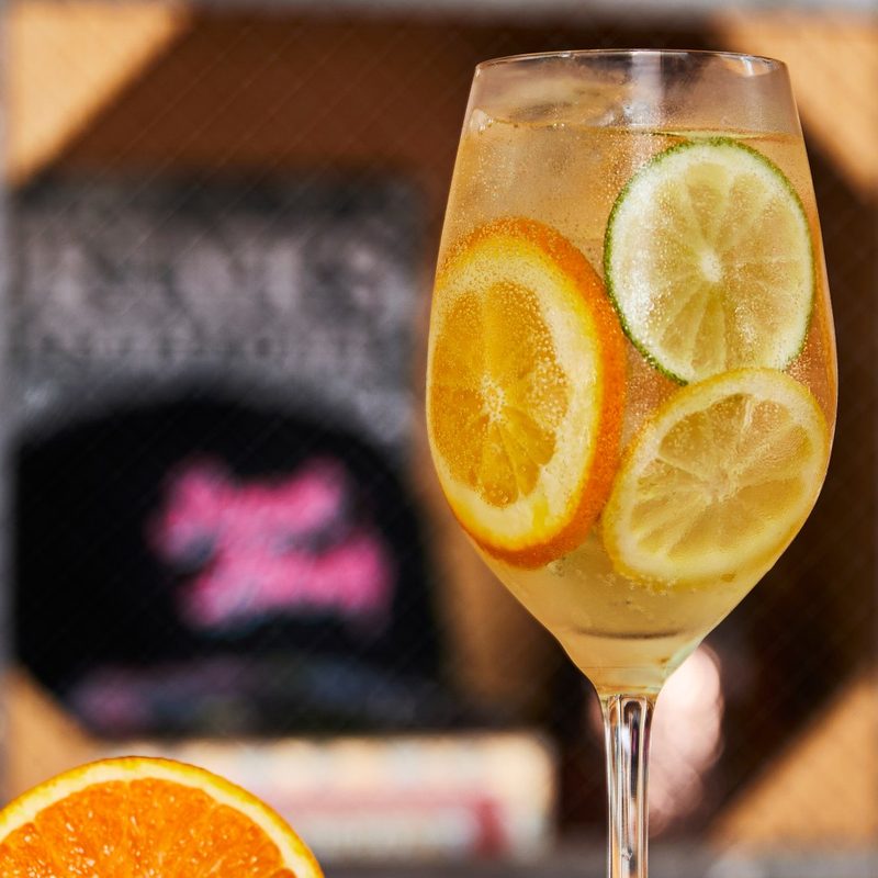 Citrus Bomb Gin and Tonic cocktail.