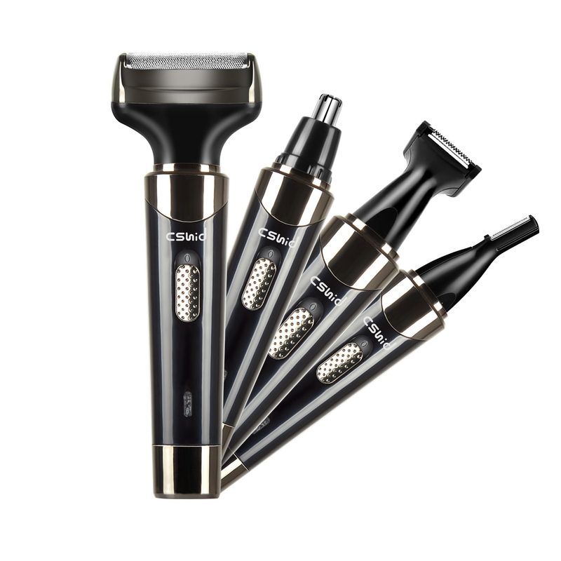 Cshidworld's 4-in-1 electric trimmer set on white background.
