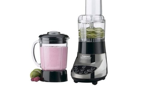 Cuisinart SmartPower Duet Die-Cast Blender with smoothie on white background.