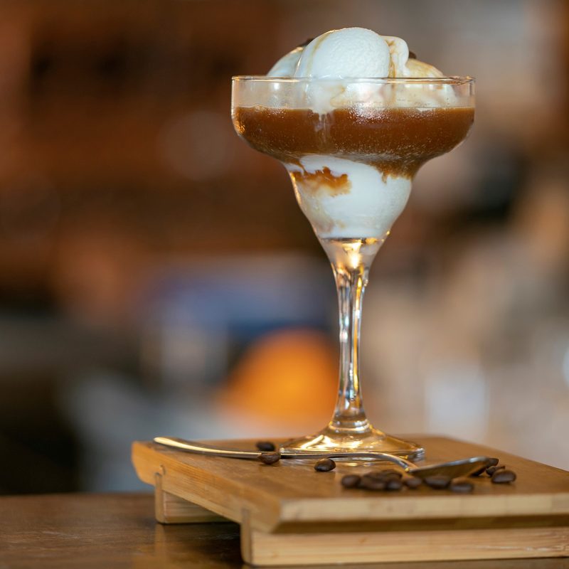 Affogato with a shot of Cynar.