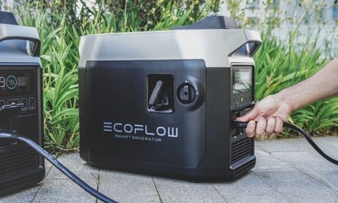 this portable battery will keep your entire home running for a week ecoflow delta pro up close and personal