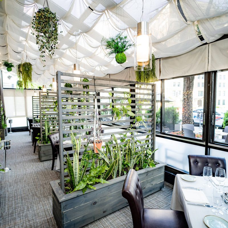 The quaint dining area of Equinox.