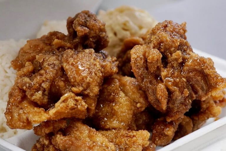 Garlic chicken Hawaii.