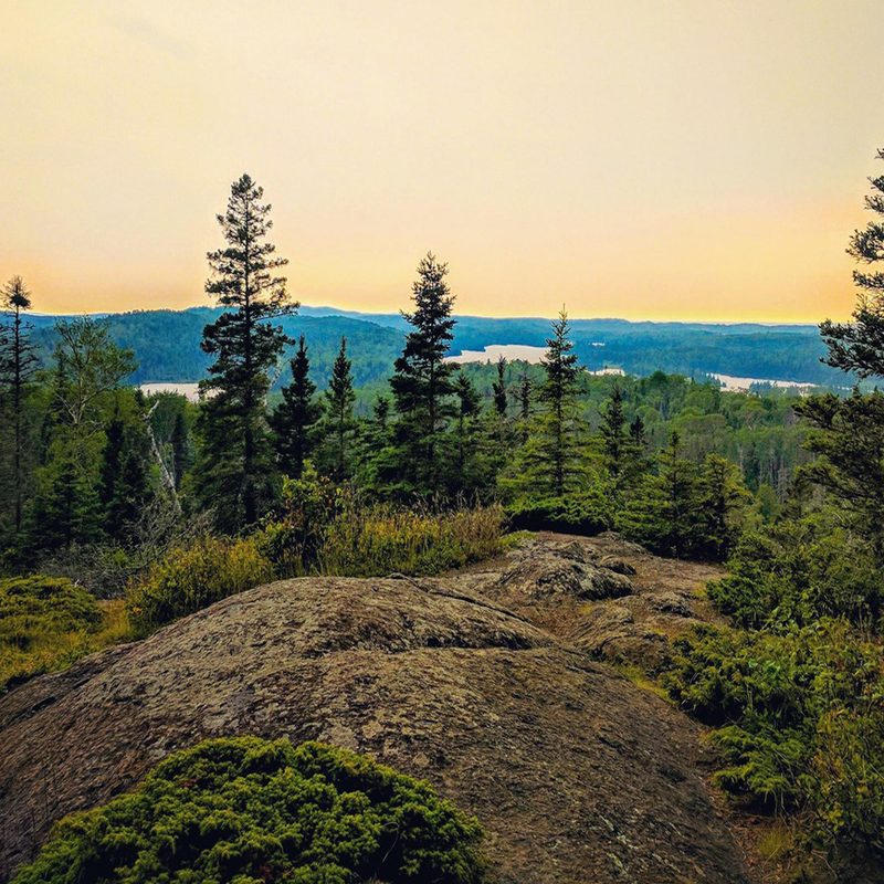 A view of the Greenstone Ridge Trail.