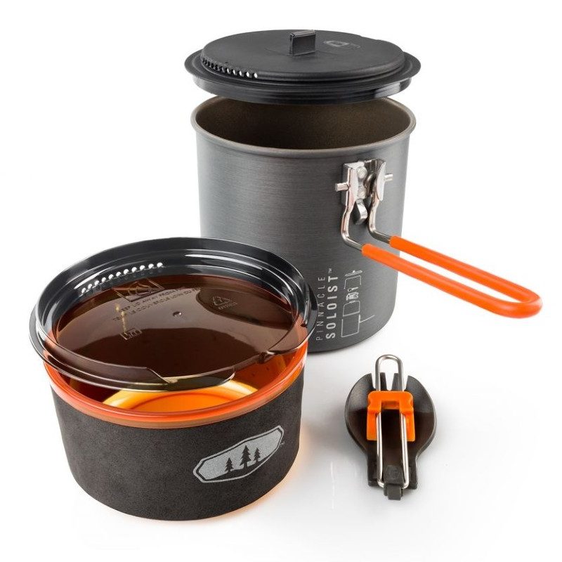 GSI pinnacle soloist backpacking cooking gear.