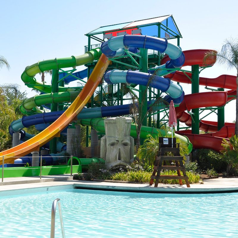 The Python Plunge at Hurricane Harbor Los Angeles.