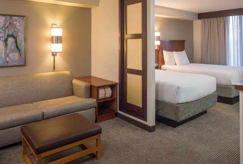 Double room at the Hyatt Place Houston