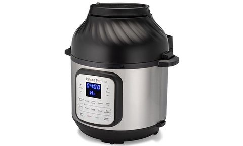 Instant Pot 6-quart Duo Crisp on a white background.